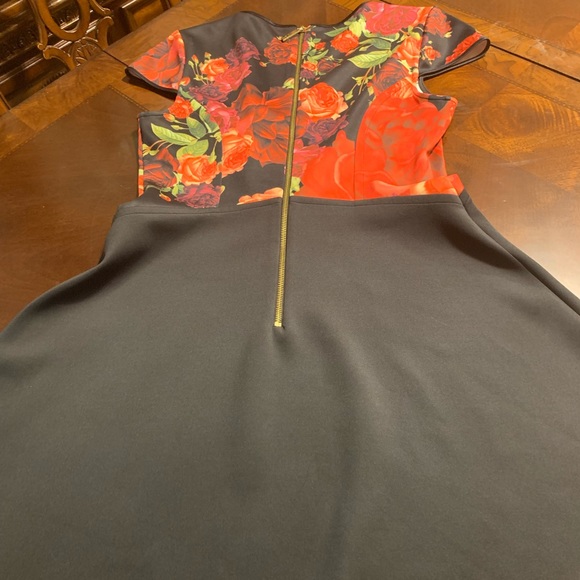 Ted Baker Floral Short Sleeve Skater Dress - Picture 2 of 7